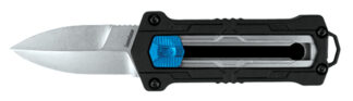 Kershaw Kapsule Folding Knife, 1.9 in Blade, Stonewashed Finish, Black Handle