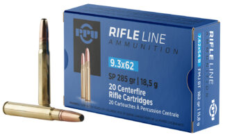 Prvi Partizan PPU 9.3x62 Mauser 285gr Soft Point, 20 Rounds Per Box
