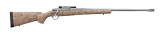Ruger Hawkeye FTW Hunter Bolt Action Rifle 6.5 PRC, 24 in Matte Stainless Threaded 5/8x24