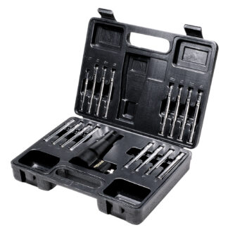 BSA BS30 Multi-Caliber Boresighter Kit, 15 Arbors with Studs, Hard Case