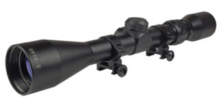 Truglo Buckline 3-9x40mm Rifle Scope, 1in Tube, BDC, Matte Black with Rings