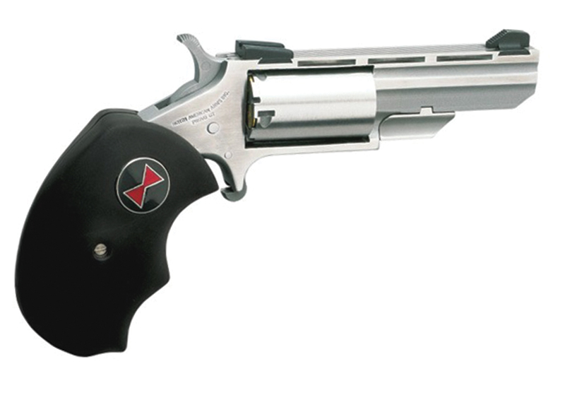 North American Arms Mini Black Widow Single Action Revolver .22 Magnum 2" Stainless 5rd