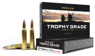 Nosler 60010 Trophy Grade  257Roberts 110gr Nosler AccuBond 20 Per Box/10 Case