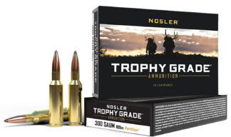 Nosler Trophy Grade 300 REM SAUM 180 gr Spitzer Partition 20 Rounds