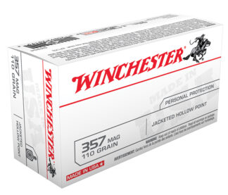 Winchester USA .357 Magnum 110-gr JHP Ammunition, 50 Rounds Per Box