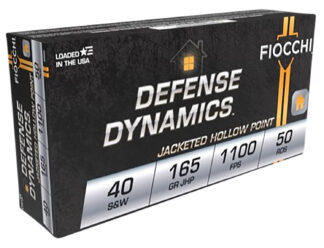 Fiocchi Defense Dynamics .40 S&W 165 Grain JHP 50-Round Box
