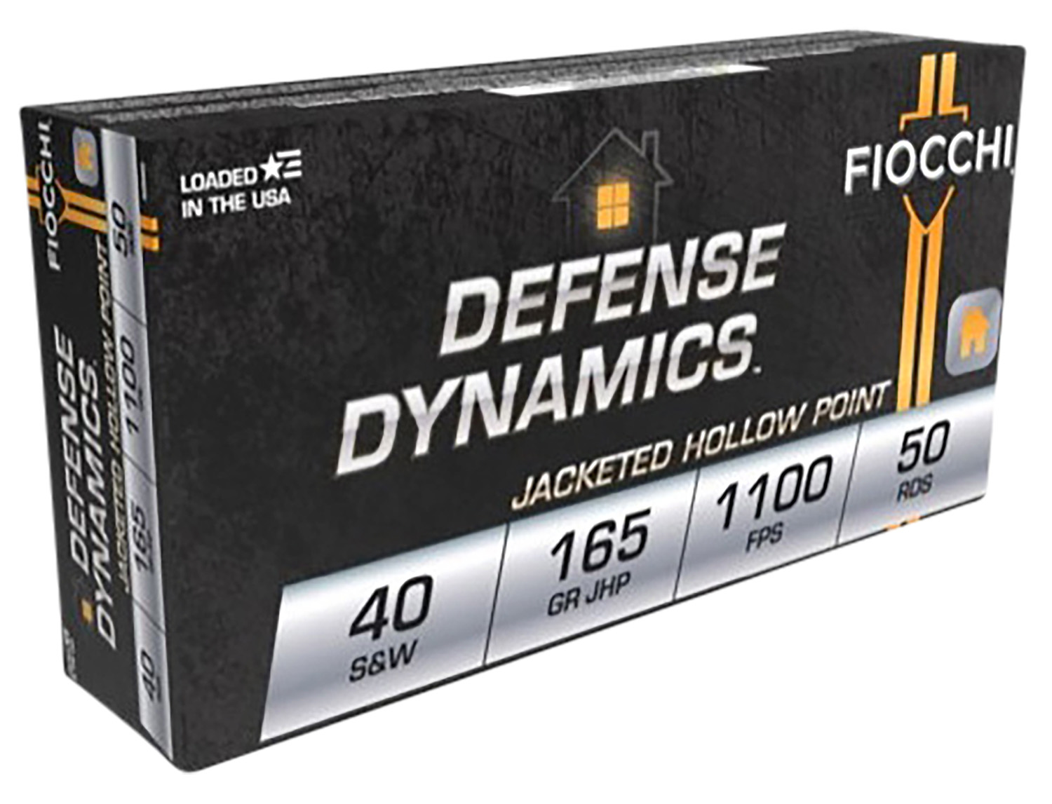 Fiocchi Defense Dynamics .40 S&W 165 Grain JHP 50-Round Box