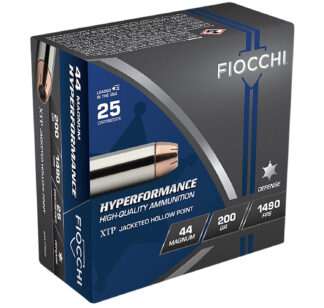 Fiocchi Hyperformance .44 Magnum 200 Gr XTP Hollow Point, 25 Rounds