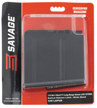 Savage 110BA 5-Round .338 Lapua Magnum Detachable Magazine, Blued Steel