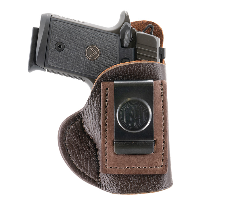 1791 Gunleather Fair Chase Deer Hide IWB Holster, Size 2, Brown, Right Hand