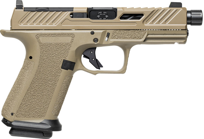 Shadow Systems MR920 Elite 9mm 4.5 in Threaded Barrel 15+1 Striker-Fired Pistol FDE/Black