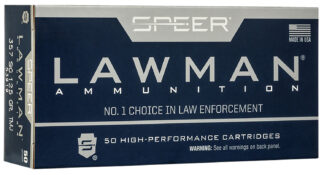 Speer Lawman .357 Sig 125 gr TMJ Flat Nose, 50 Rounds