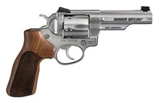 Ruger GP100 Match Champion .357 Magnum Double/Single-Action Revolver, 4.2 in, Satin Stainless, 6rd
