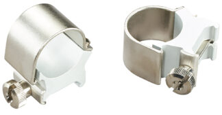 Weaver 49033 Detachable Top Mount Rings 1 in Silver