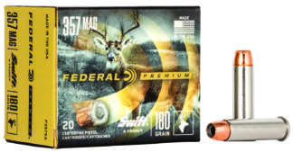 Federal Premium .357 Magnum 180 gr Swift a-Frame, 20 Rounds Per Box