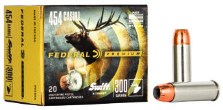 Federal Premium P454SA .454 Casull 300 gr Swift a-Frame 20-Round Box