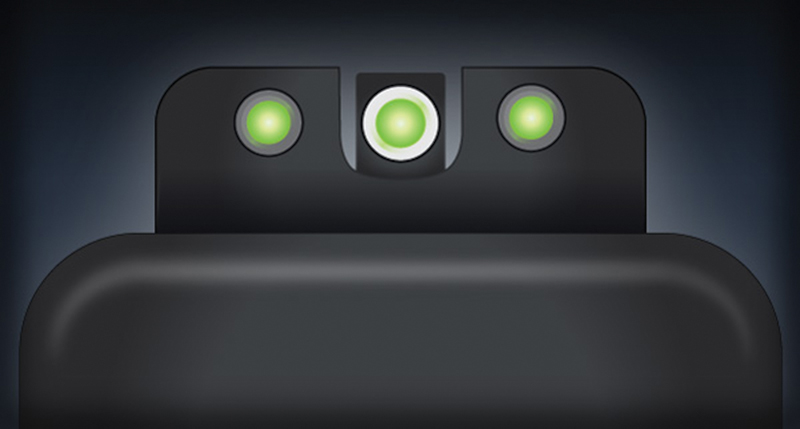 Truglo Tritium Pro Night Sights Glock High MOS Square Front U-Notch Rear (Green/Orange)