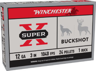 Winchester Super X 12 Gauge 3" #1 Buck Buckshot, 5 Rounds Per Box