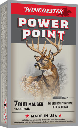 Winchester Super X 7mm Mauser 145 gr Power Point Soft Point, 20 Rounds Per Box