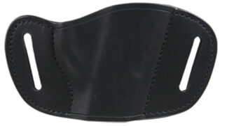 Bulldog Cases MLBL Leather Molded Belt Slide Holster Large Auto Black Right Hand