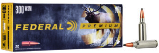 Federal Premium P300WSMB .300 WSM 180gr Nosler Partition Ammunition, 20 Rounds