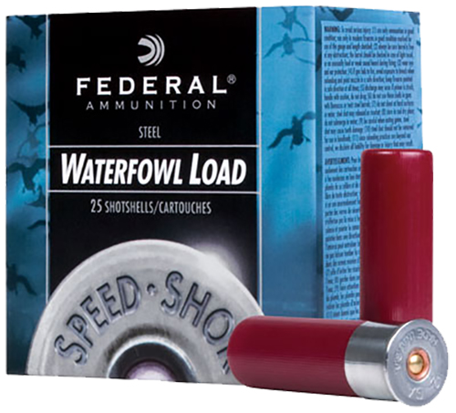 Federal Speed-Shok 12 Gauge 3 in #4 Steel Shot 1 1/8 oz, 25 Rounds