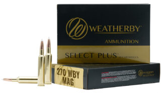 Weatherby Select Plus .270 Weatherby Magnum 150 gr Nosler Spitzer Partition, 20 Rounds