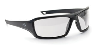 Walkers IKON Forge Full Frame Shooting Glasses, Clear Lens, Black Frame
