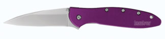 Kershaw Leek Purple Folding Knife, 3 in 14C28N Steel Blade