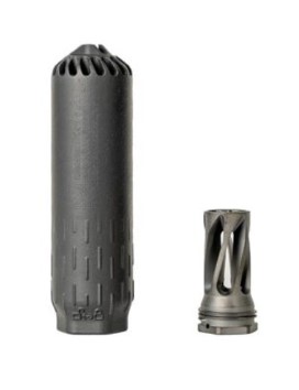 HUXWRX Flow 6K 6mm QD Suppressor, Black Cerakote, 5.5 in