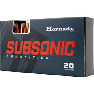 Hornady Sub-X Subsonic 7.62x39 255gr Brass 20 Rounds Per Box