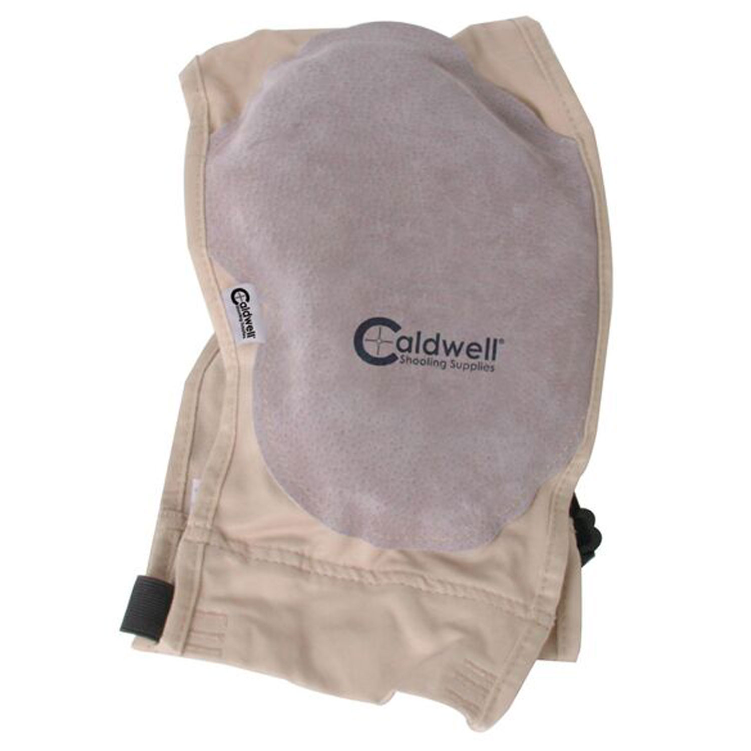 Caldwell Super Mag Plus Recoil Shield, Ambidextrous, Tan Cloth W/ 1 in Leather Pad