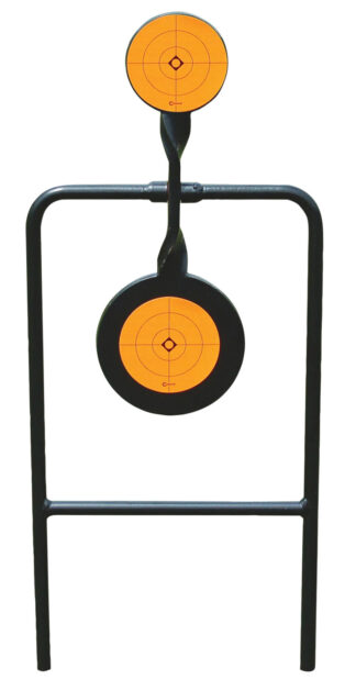 Caldwell Plink N Swing Double Spin Handgun Steel Target, Black/Orange Impact Enhancement Motion