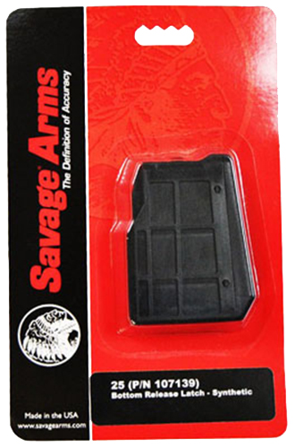 Savage 25-25 Camo 4rd .22 Hornet Detachable Magazine (Black Polymer)