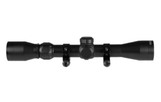 TruGlo TRUSHOT 3-9x40 Rifle Scope, 1 in Tube, Duplex Reticle, Matte Black, with Weaver Rings