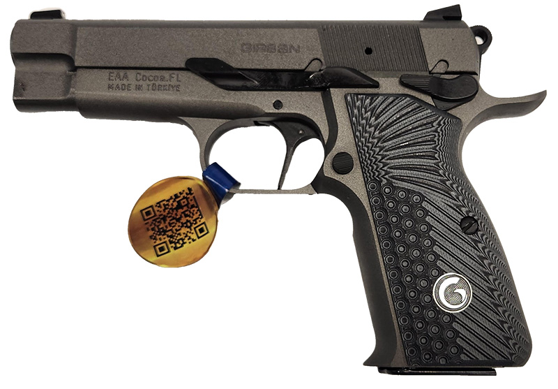 European American Armory MCP35 PI Match 9mm Semi-Auto Drift Adj Rear Iron Sights, Tungsten Cerakote