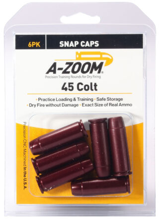 A-Zoom Revolver Snap Caps .45 Long Colt 6-Pack