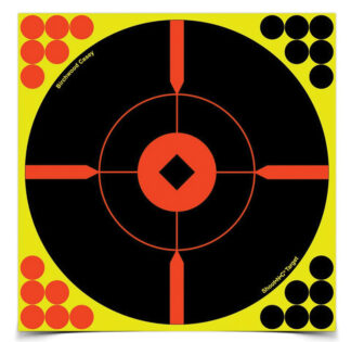 Birchwood Casey BMW-50 Shoot-N-C 8 in Crosshair Bullseye Targets, 50 Pack, Self-Adhesive
