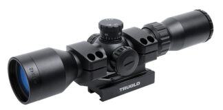 Truglo Tru-Brite 30 Series Tactical 3-9x42 Illuminated Mil-Dot Scope, Matte 30mm W/Base