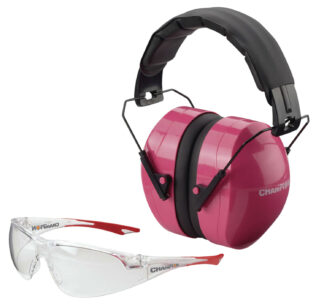 Champion Targets Eyes & Ears Combo 40624 26 dB Over the Head Pink/Black