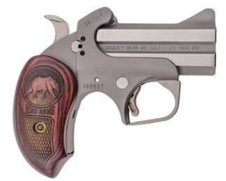 Bond Arms Grizzly Single Action .45 Colt/.410 Bore 3 in Barrel, Rosewood Rough Series Leather Holster