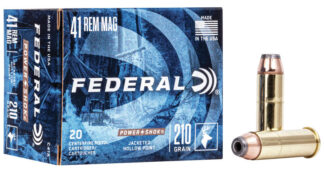 Federal Power-Shok .41 Remington Magnum 210 gr JHP Ammunition, 20 Rounds