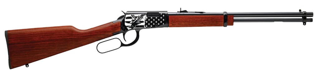 Rossi Rio Bravo .22 LR 18 in Lever Action Rifle (Buckhorn Sights, Black/Hardwood)