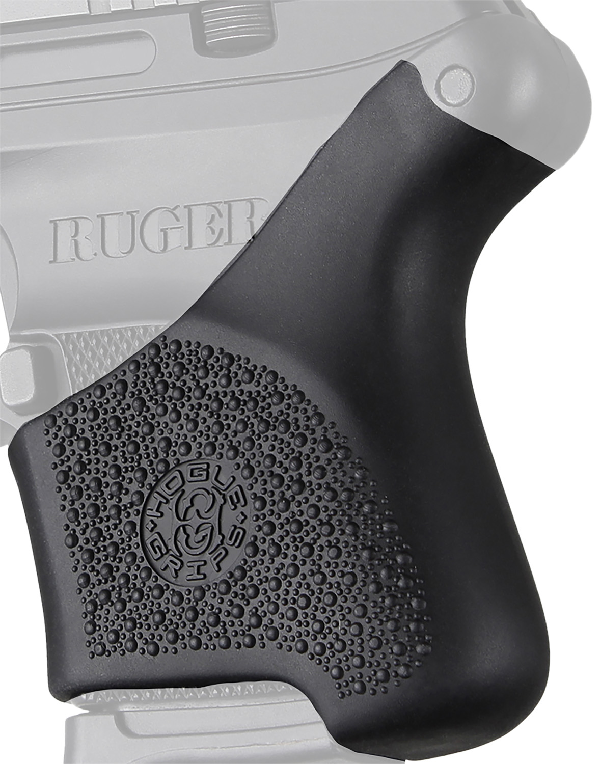 Hogue HandAll Hybrid Grip Sleeve (Rubber, Textured Black) for Ruger LCP