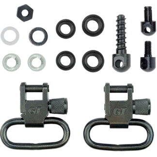 GrovTec GTSW19 Locking Swivel Set Sling Adapter, Black Oxide Steel