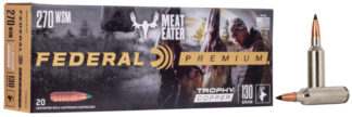 Federal Premier Trophy Copper .270 WSM 130 gr Nickel-Plated Brass, 20 Rounds
