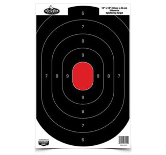 Birchwood Casey Dirty Bird 12x18 Oval Silhouette Shooting Targets, Hanging, 100-Pack