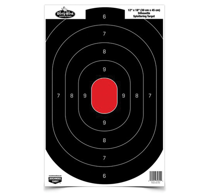 Birchwood Casey Dirty Bird 12x18 Oval Silhouette Shooting Targets, Hanging, 100-Pack