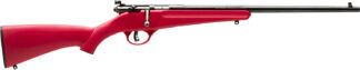 Savage Rascal Youth 22 LR Bolt Action Single-Shot 16.125 in Peep Sights Red Synthetic Stock