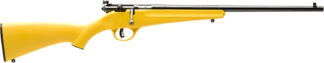 Savage Rascal Youth .22 LR Bolt Action 16.13 in Barrel, 1 Round, Yellow Fixed Synthetic Stock